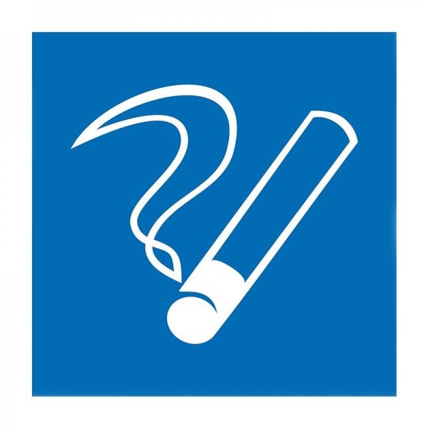  Наклейка место курения 100х100мм Rexant 56-0032 