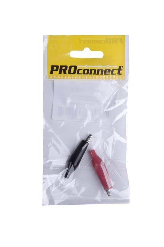  Зажим "крокодил" 5А 46мм в изоляторе (уп.2шт) PROCONNECT 16-0002-9 