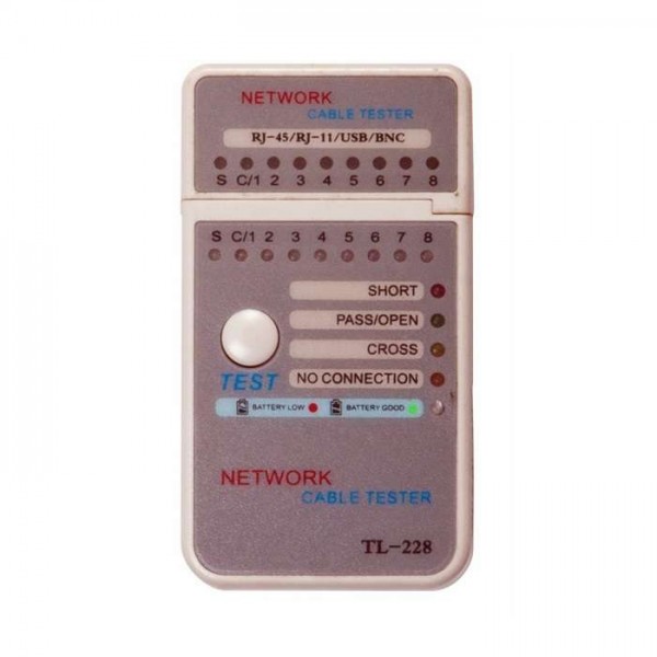  Тестер кабеля "мини" RJ45 (HT-C004) (HT-228) REXANT 12-1010 