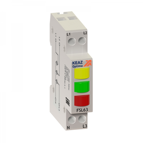  Индикатор фаз световой OptiDin FSL63 230A УХЛ3 КЭАЗ 138626 