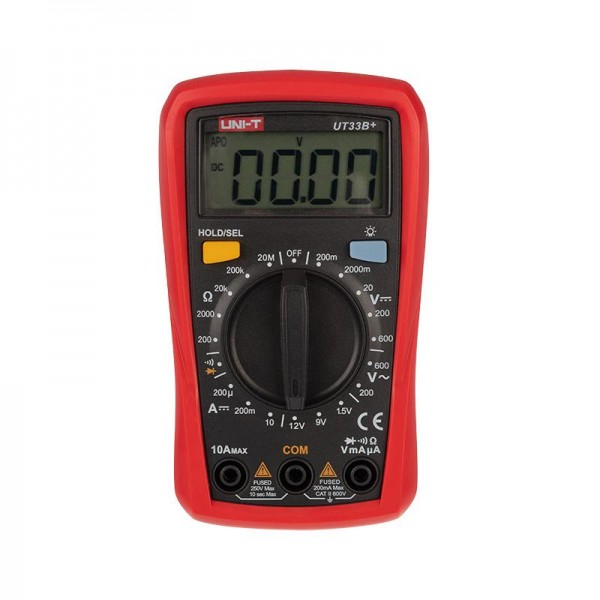  Мультиметр портативный UT33B+ с тестом батареек UNI-T 13-0056 