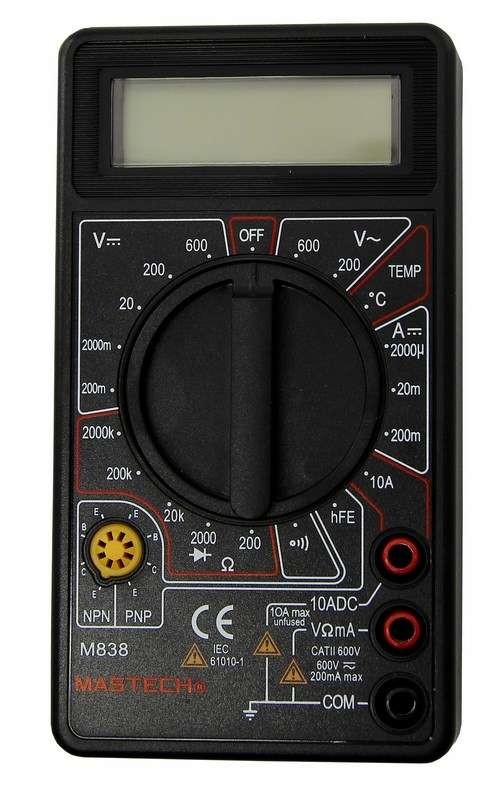  Мультиметр портативный M838 Mastech 13-2004 