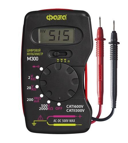  Мультиметр цифровой M300 ФАZА 5008779 