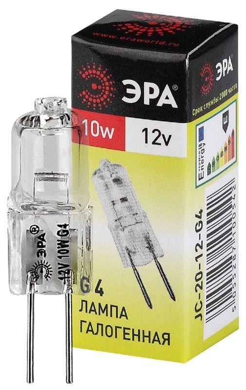  Лампа галогенная G4-JC-10W-12V ЭРА C0027367 