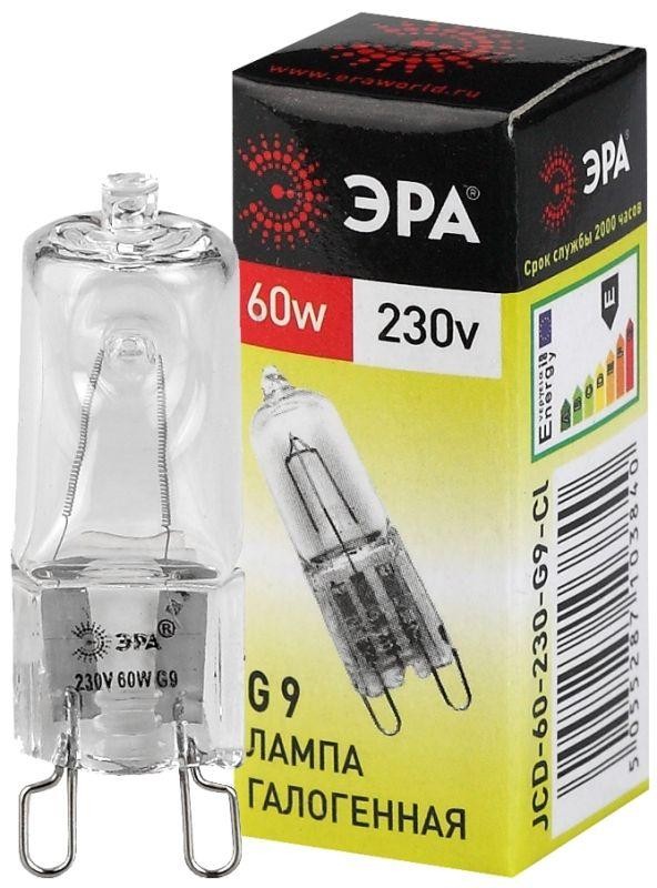  Лампа галогенная G9-JCD-60-230V-Cl 60Вт капсула G9 230В Эра C0027370 