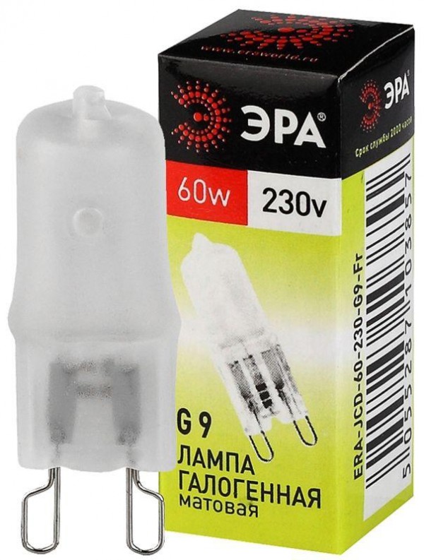  Лампа галогенная G9-JCD-60-230V-Fr 60Вт капсула G9 230В Эра C0027364 