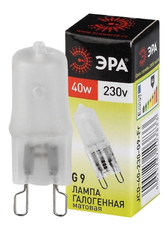  Лампа галогенная G9-JCD-40-230V-Fr 40Вт капсула G9 230В Эра C0027368 