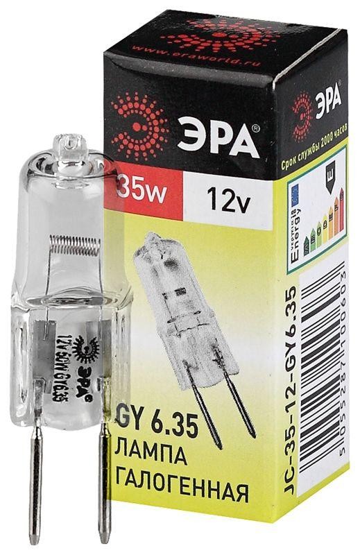  Лампа галогенная GY6.35-JC-35W-12V ЭРА C0027371 