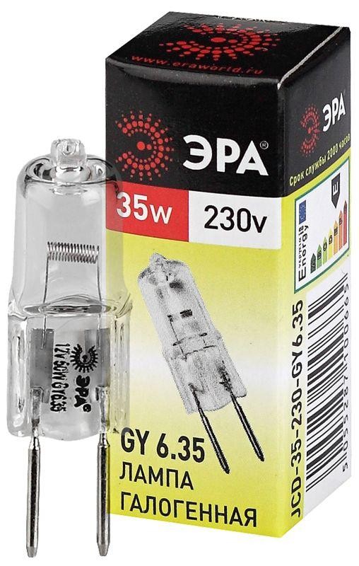  Лампа галогенная GY6.35-JCD-35W-230V 35Вт капсула GY6.35 230В Эра C0027373 