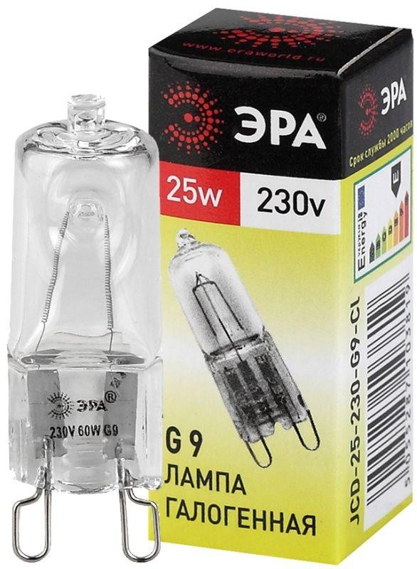  Лампа галогенная G9-JCD-25-230V-Cl 25Вт капсула G9 230В Эра C0027376 
