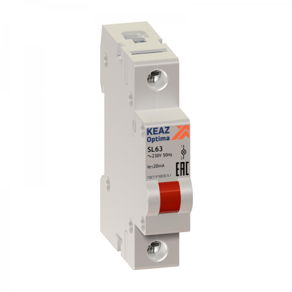  Лампа сигнальная OptiDin SL63 B 24AC/DC УХЛ3 КЭАЗ 138621 