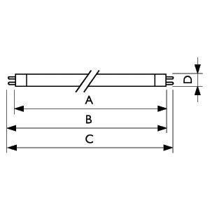  Лампа люминесцентная Actinic BL 6W/10 G5 спец. Philips 928000501030 