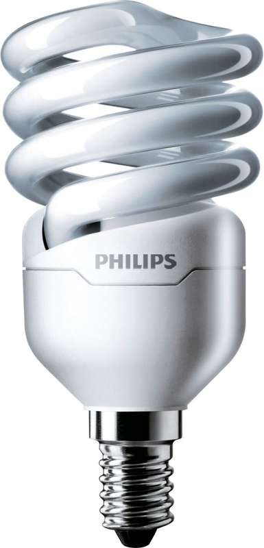  Лампа люминесцентная компакт. Tornado T2 8y 12Вт E14 спиральная 2700К WW PHILIPS 929689381502 / 871829166286000 