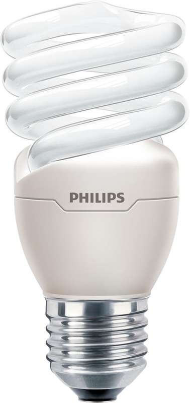  Лампа люминесцентная компакт. Tornado T2 8y 15Вт E27 спиральная 2700К WW PHILIPS 929689848112 / 871829166292100 