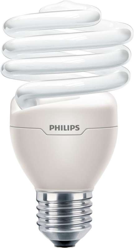  Лампа люминесцентная компакт. Tornado T2 8y 23Вт E27 спиральная 2700К WW PHILIPS 929689848511 / 871829166300300 