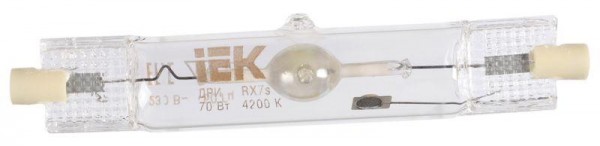  Лампа газоразрядная металлогалогенная ДРИ 70Вт линейная 4200К RX7s MHN-TD IEK MHL-70-4200-RX7S 