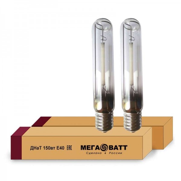  Лампа газоразрядная натриевая ДНаТ 150 E40 (25) МЕГАВАТТ 02935 
