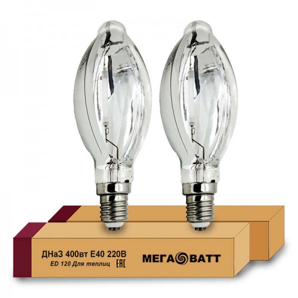  Лампа газоразрядная натриевая ДНа3 400/220 E40 (12) МЕГАВАТТ 03178 