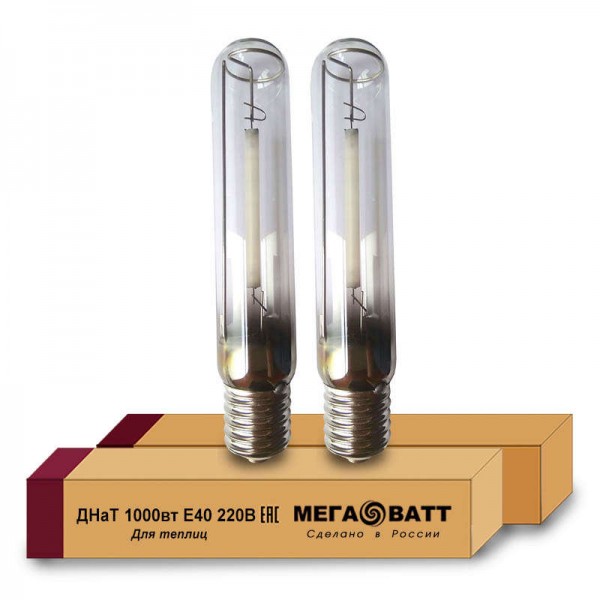  Лампа газоразрядная натриевая ДНаТ 1000/220 E40 (12) МЕГАВАТТ 03161 