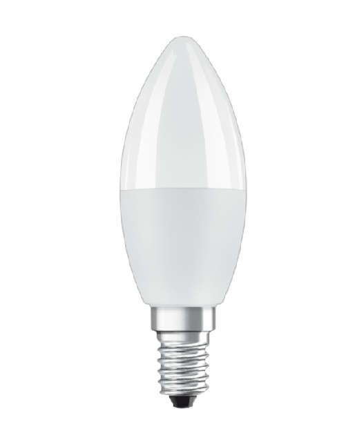  Лампа светодиодная LED STAR+ DIM с пультом B 40 5.5W/827 свеча 5.5Вт 2700К тепл. бел. E14 470лм 220-240В мат. пласт. OSRAM 4058075144309 