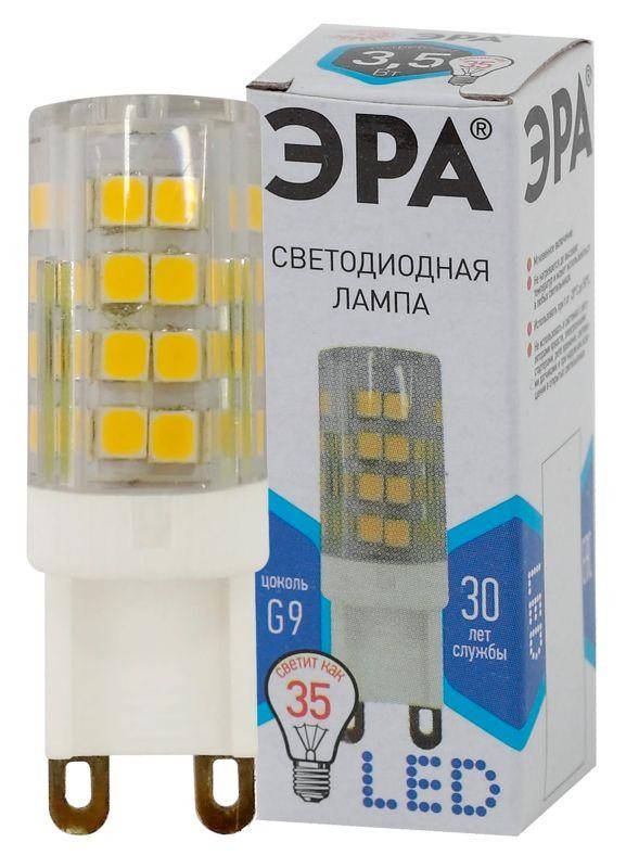  Лампа светодиодная JCD-3.5w-220V-corn ceramics-840-G9 280лм ЭРА Б0027862 