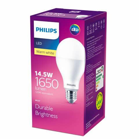  Лампа светодиодная LEDBulb 14.5W E27 3000К 230В A67 Philips 929002003849 
