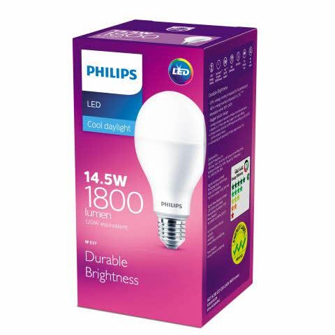  Лампа светодиодная LEDBulb 14.5W E27 6500К 230В A67 Philips 929002003949 