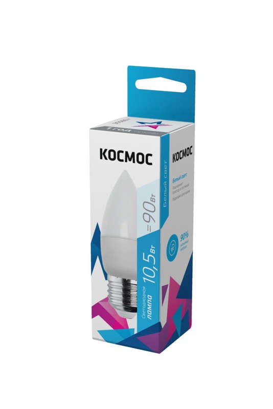  Лампа светодиодная CN 10.5Вт 220В E27 4500К Космос LkecLED10.5wCNE2745 