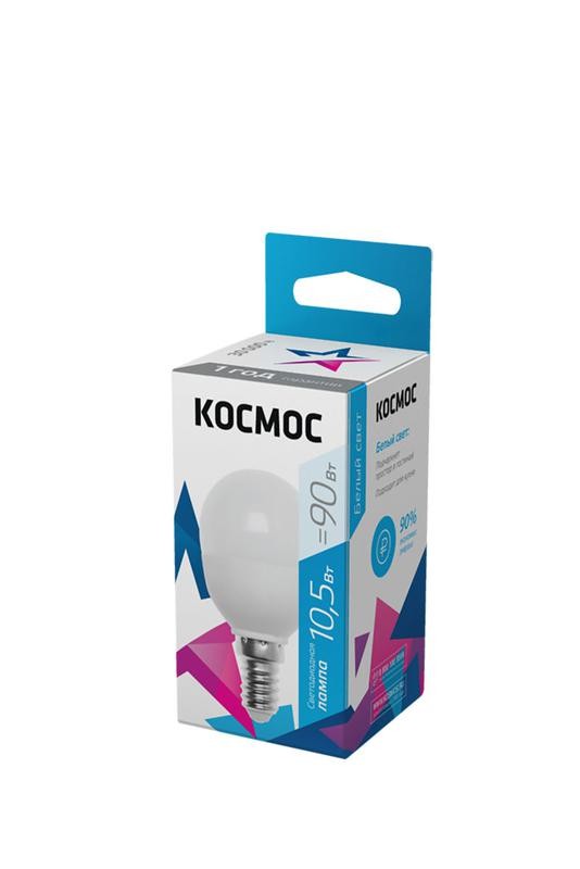  Лампа светодиодная GL45 10.5Вт 220В E14 4500К Космос LkeLED10.5wGL45E1445 
