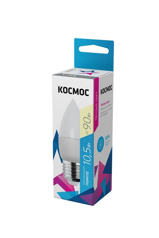  Лампа светодиодная CN 10.5Вт 220В E27 3000К Космос LkecLED10.5wCNE2730 