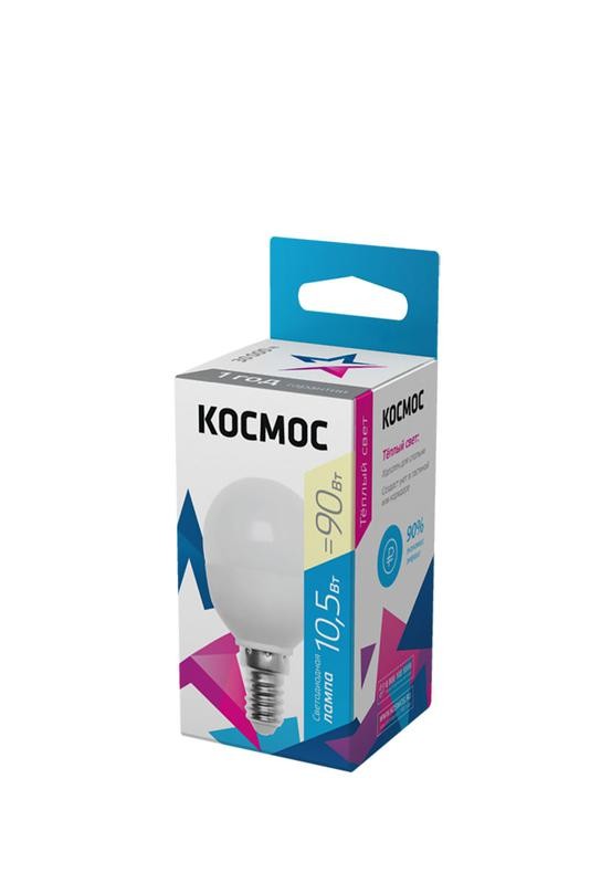  Лампа светодиодная GL45 10.5Вт 220В E14 3000К Космос LkeLED10.5wGL45E1430 