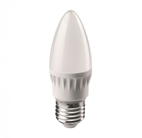  Лампа светодиодная 71 630 OLL-C37-6-230-2.7K-E27-FR 6Вт свеча 2700К тепл. бел. E27 450лм 176-264В ОНЛАЙТ 71630 