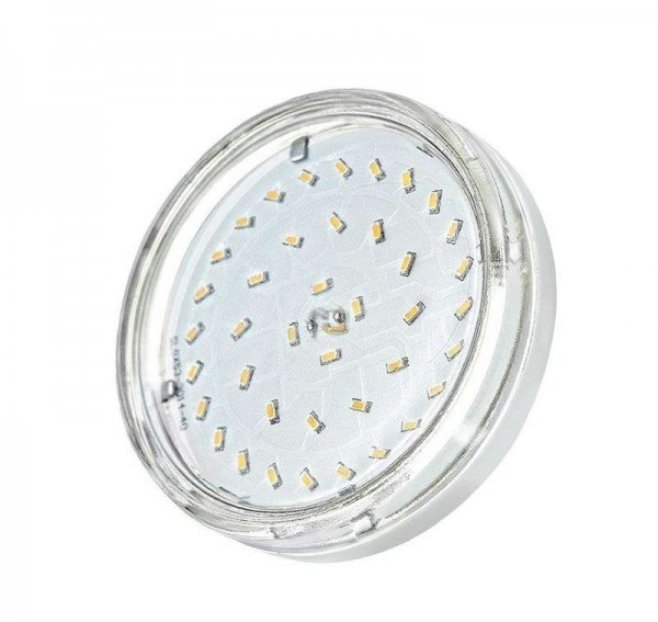  Лампа светодиодная PLED-ECO-GX53 6Вт таблетка 3000К CLEAR тепл. бел. GX53 510лм 230В JazzWay 2851970 