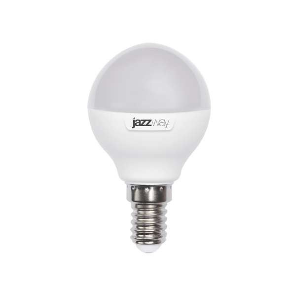  Лампа светодиодная PLED-SP-G45 7Вт шар 5000К холод. бел. E14 540лм 230В JazzWay 1027870-2 