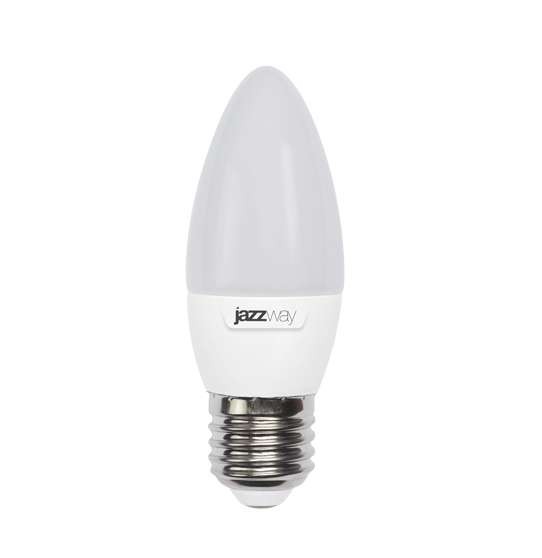  Лампа светодиодная PLED-SP C37 7Вт свеча 5000К холод. бел. E27 560лм 230В JazzWay 1027849-2 