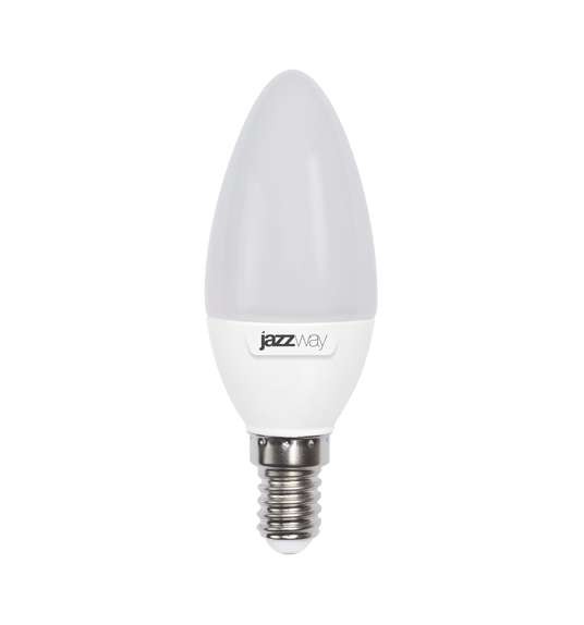  Лампа светодиодная PLED-SP C37 7Вт свеча 5000К холод. бел. E14 560лм 230В JazzWay 1027832-2 