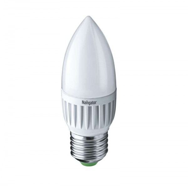  Лампа светодиодная 94 481 NLL-P-C37-5-230-2.7K-E27-FR 5Вт свеча 2700К тепл. бел. E27 330лм 220-240В Navigator 94481 