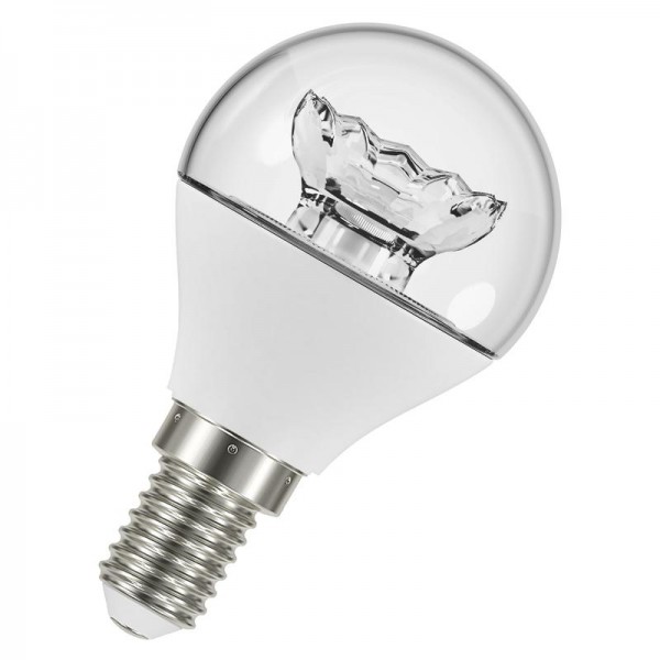  Лампа светодиодная LED STAR CLASSIC P 40 5.4W/830 5.4Вт шар 3000К тепл. бел. E14 470лм 220-240В прозр. пласт. OSRAM 4052899971622 