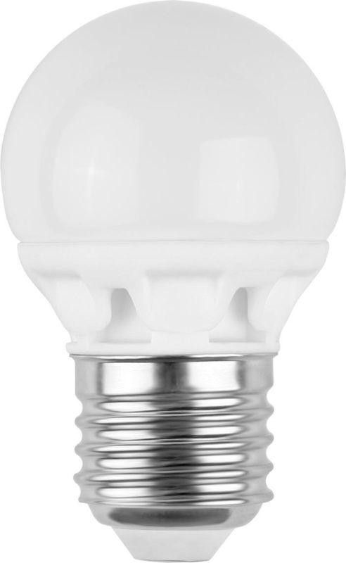  Лампа светодиодная LED3-G45/845/E27 3Вт шар 4500К бел. E27 260лм 220-240В Camelion 11376 