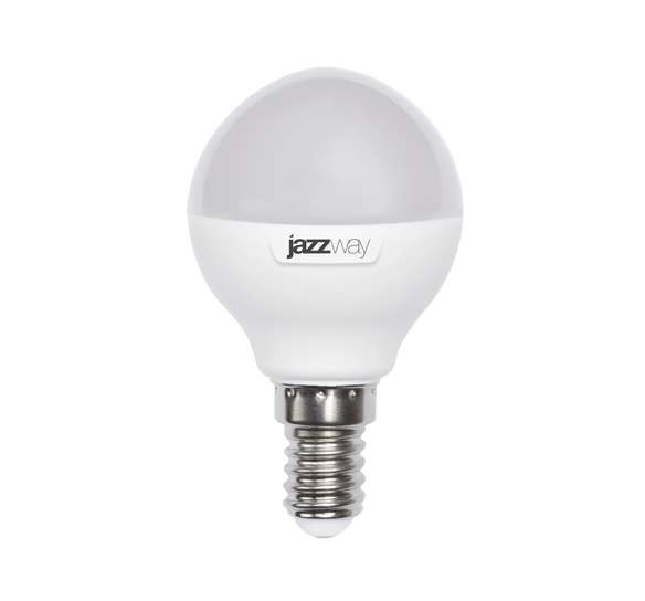  Лампа светодиодная PLED-SP G45 9Вт шар 3000К тепл. бел. E14 820лм 230В JazzWay 2859570A 