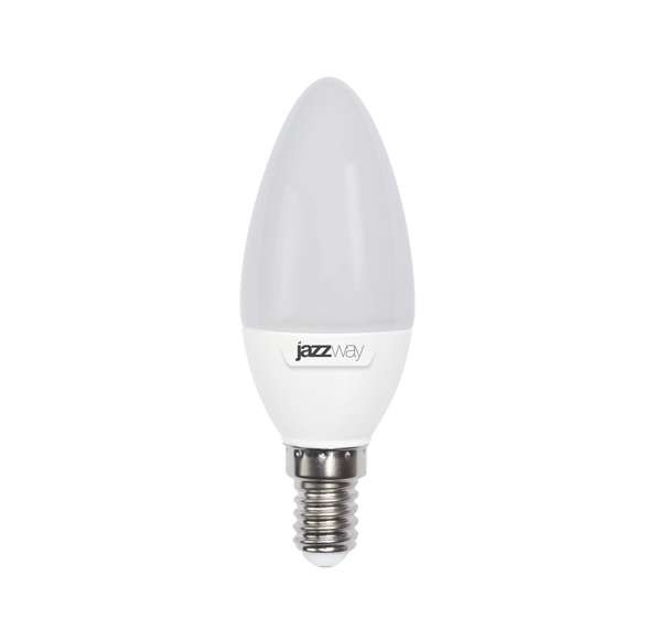 Лампа светодиодная PLED-SP C37 9Вт свеча 3000К тепл. бел. E14 820лм 230В JazzWay 2859457A 