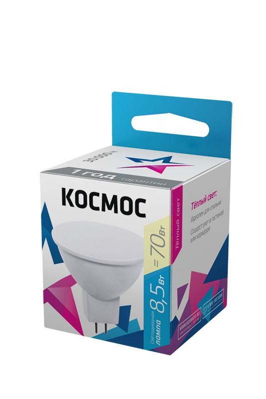  Лампа светодиодная JCDR 8.5Вт 220В GU5.3 3000К Космос LkecLED8.5wJCDRC30 
