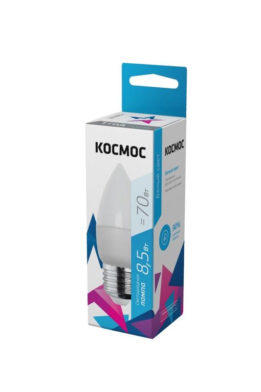  Лампа светодиодная CN 8.5Вт 220В E27 4500К Космос LkecLED8.5wCNE2745 