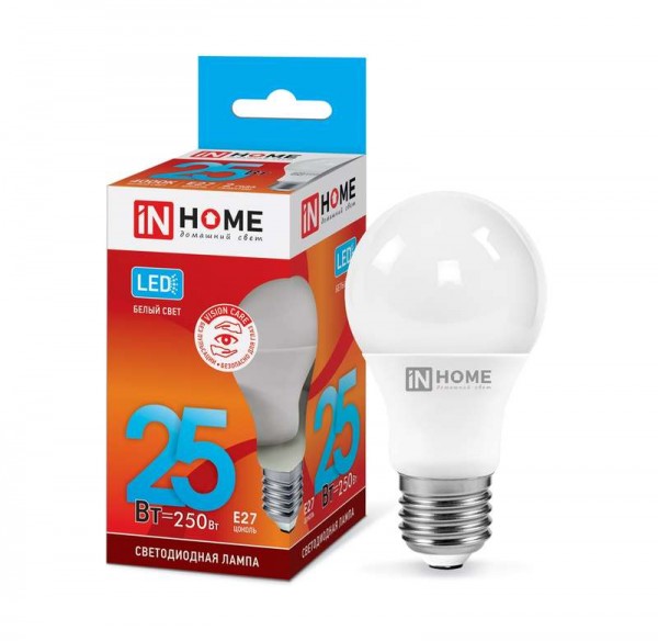  Лампа светодиодная LED-A70-VC 25Вт 230В E27 4000К 2000лм IN HOME 4690612024080 