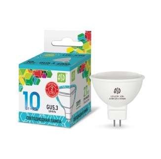  Лампа светодиодная LED-JCDR-standard 10Вт 4000К бел. GU5.3 900лм 230В ASD 4690612015828 