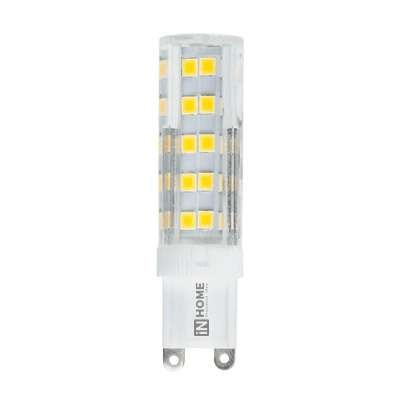 Лампа светодиодная LED-JCD-VC 5Вт 230В G9 4000К 450Лм IN HOME 4690612019895 