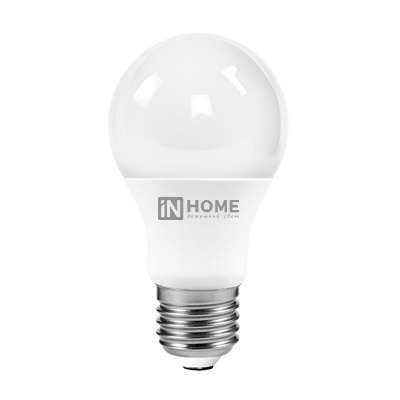  Лампа светодиодная LED-A60-VC 10Вт 230В E27 6500К 900Лм IN HOME 4690612020228 