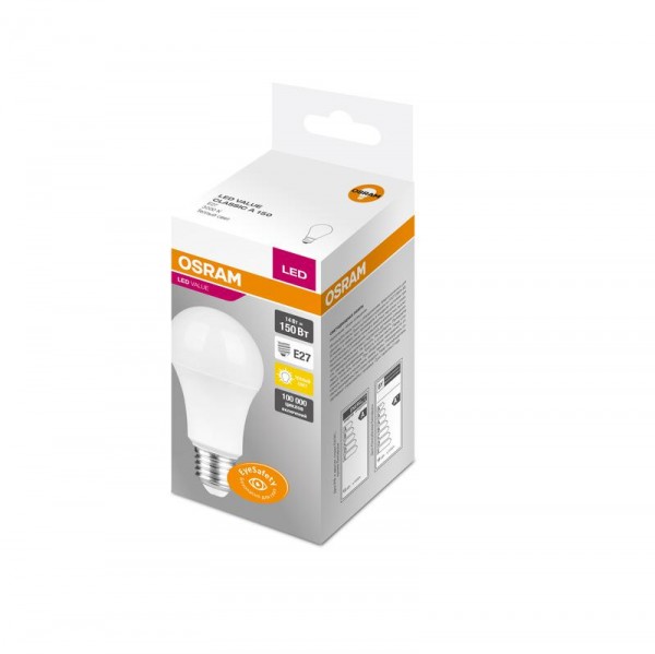  Лампа светодиодная VALUE CLA150 14W/830 230В FR E27 OSRAM 4058075480032 