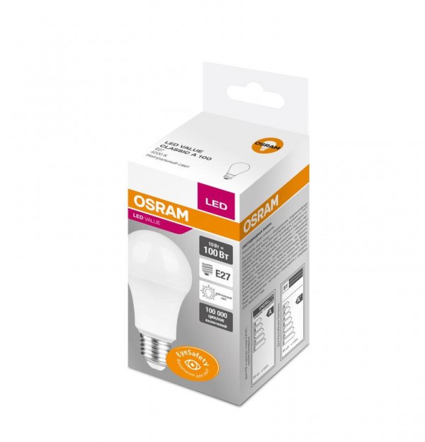  Лампа светодиодная VALUE CLA100 10W/840 230В FR E27 OSRAM 4058075474901 