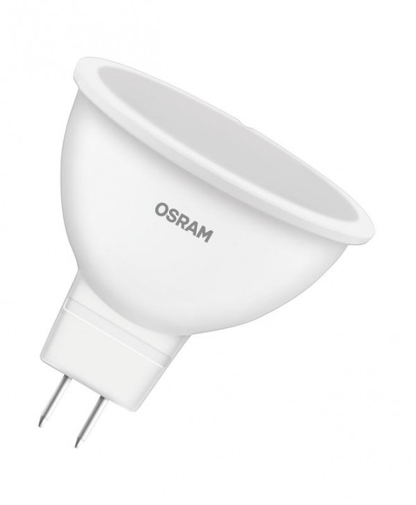  Лампа светодиодная LED STAR MR16 50110 5W/830 230V GU5.3 400лм 5Вт (замена 50Вт) 3000К тепл. бел. GU5.3 MR16 220-240В мат. пласт. OSRAM 4058075480469 